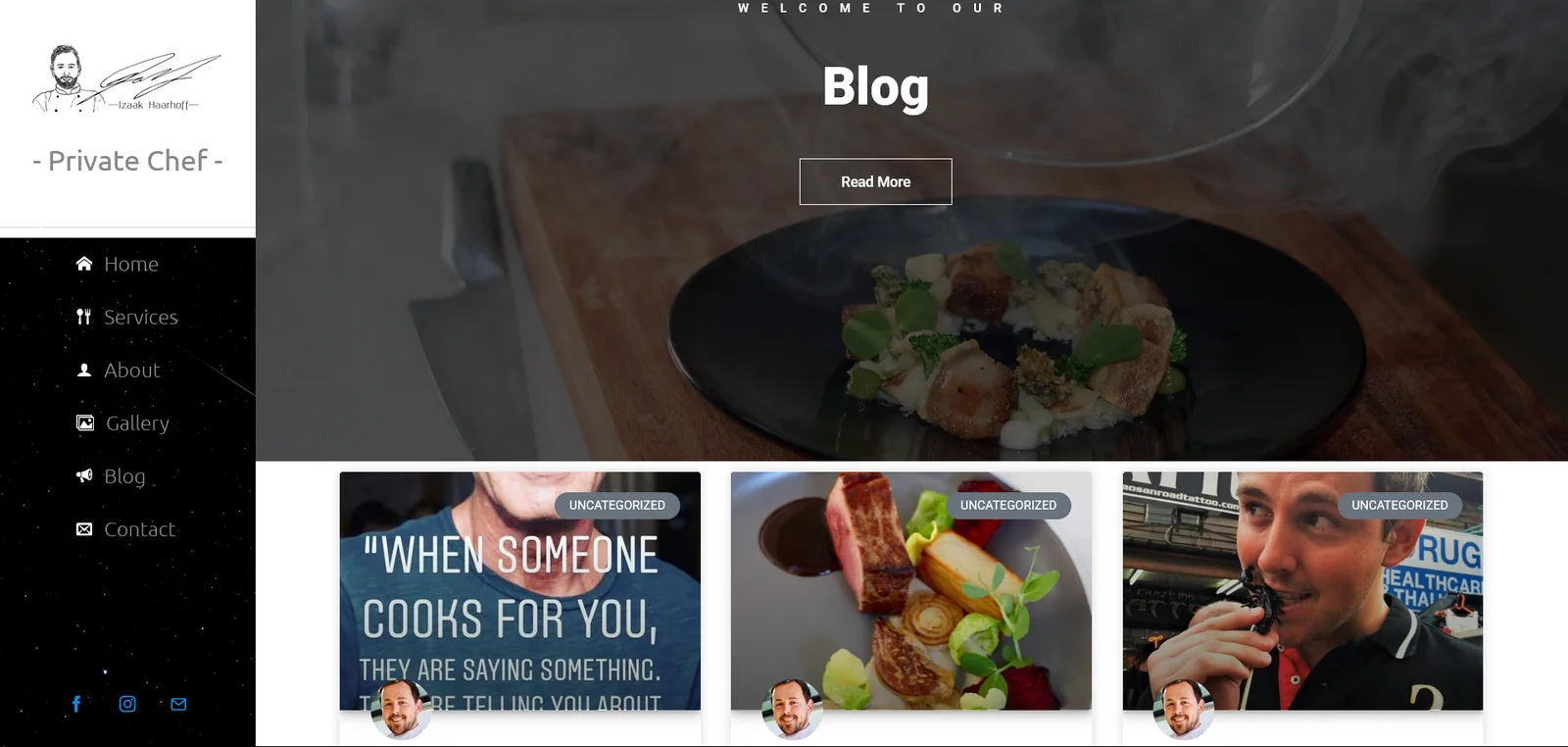 Izaak Haarhoff website blog page
